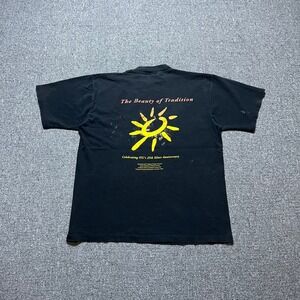 Vintage All Sport FIU Hispanic Heritage 97 T-Shirt Large Black Sun Graphic 90s